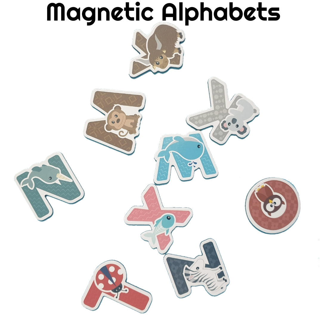 Animal Themed Magnetic Capital Alphabets Sorting Book
