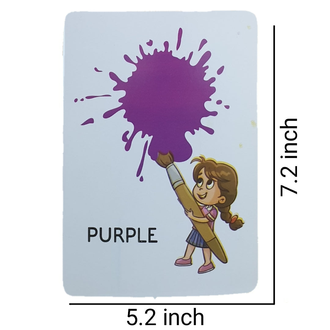 Actions, Opposite Words & Colors Big 24 Flash Cards Set