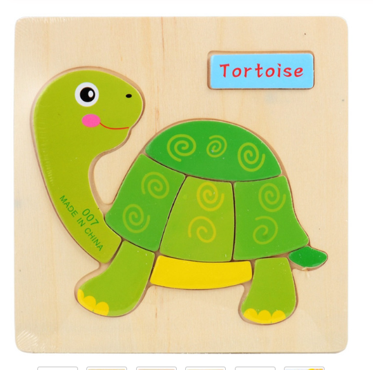 Wooden Montessori Jigsaw Puzzle Board