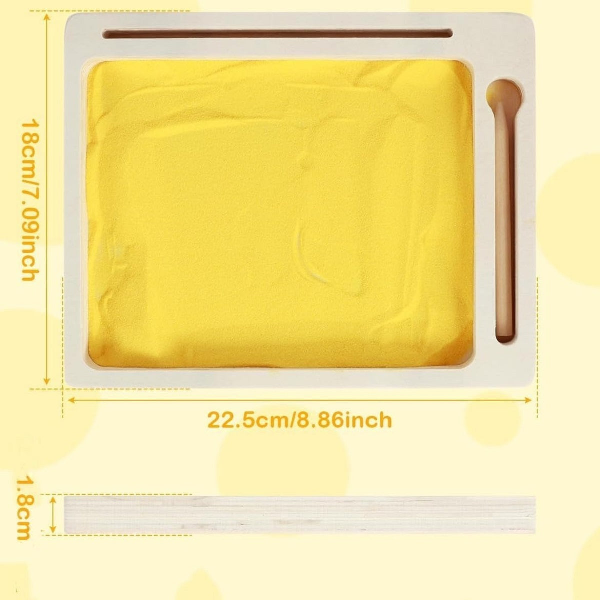 Wooden Wordpad Sand Drawing Board With Flash Cards