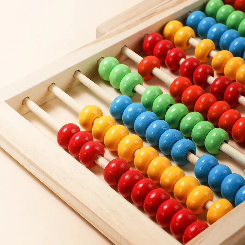 Wooden Multicolor Abacus Counting Rack