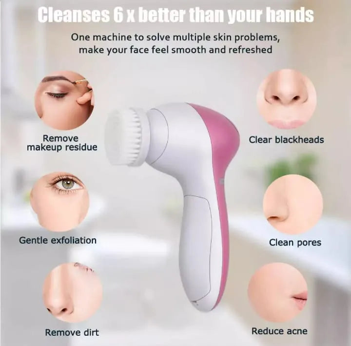 5 in 1 Facial Electric Cleanser and Massager