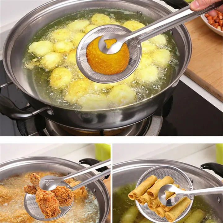 Stainless Steel Strainer Spoon Fried Food Oil Strainer