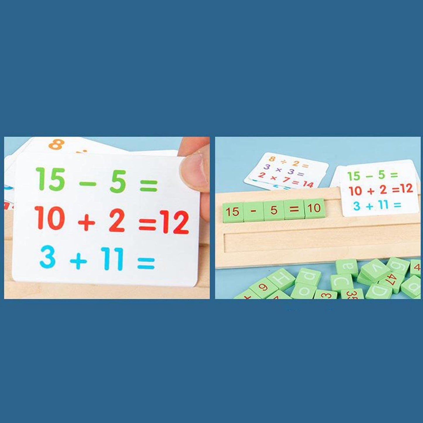 Wooden Alphanumeric Spelling & Maths Teaching Kit