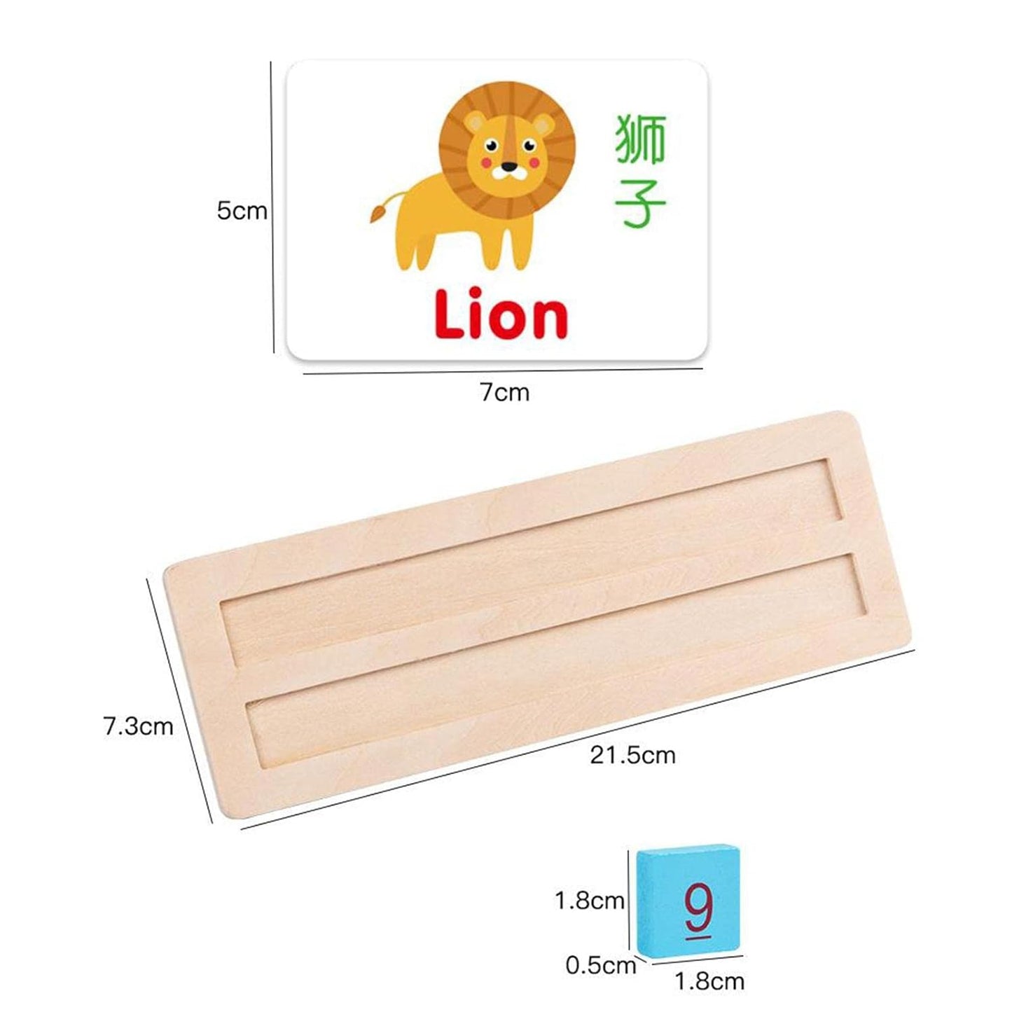 Wooden Alphanumeric Spelling & Maths Teaching Kit