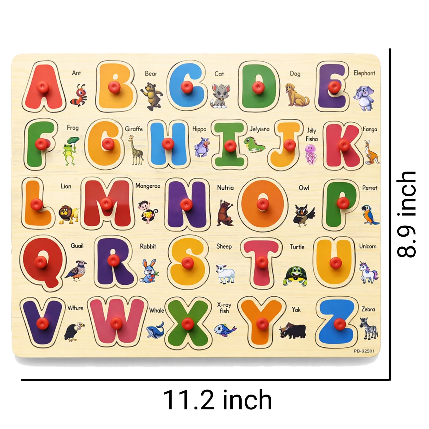 Wooden Montessori Interactive Peg Puzzle Sorting Boards