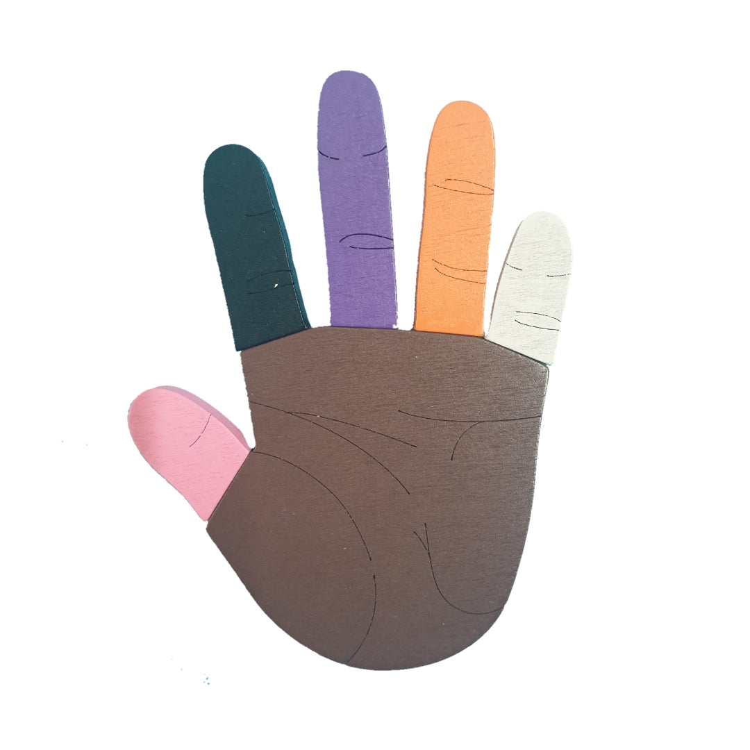 Wooden Hand Sorting Board With Color Matching Activity