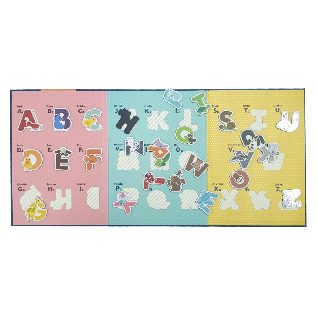Animal Themed Magnetic Capital Alphabets Sorting Book