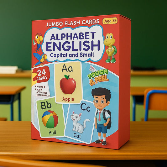 Alphabets Capital & Small Big 24 Flash Cards With Tracing Activity