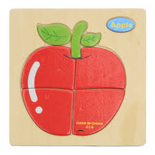 Wooden Montessori Jigsaw Puzzle Board