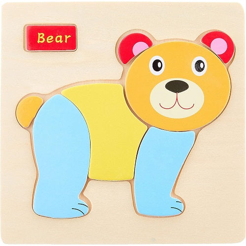 Wooden Montessori Jigsaw Puzzle Board