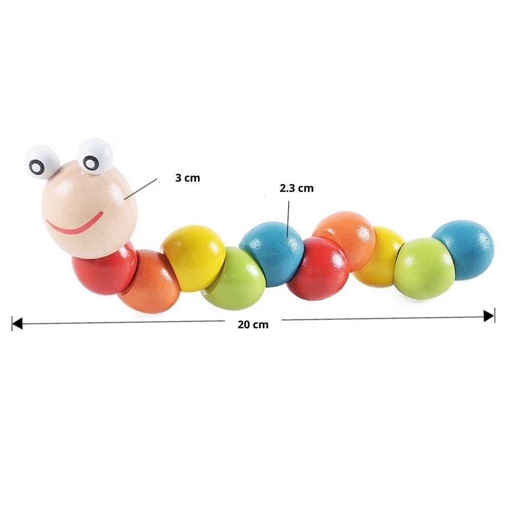 Baby Caterpillar Wooden Toy
