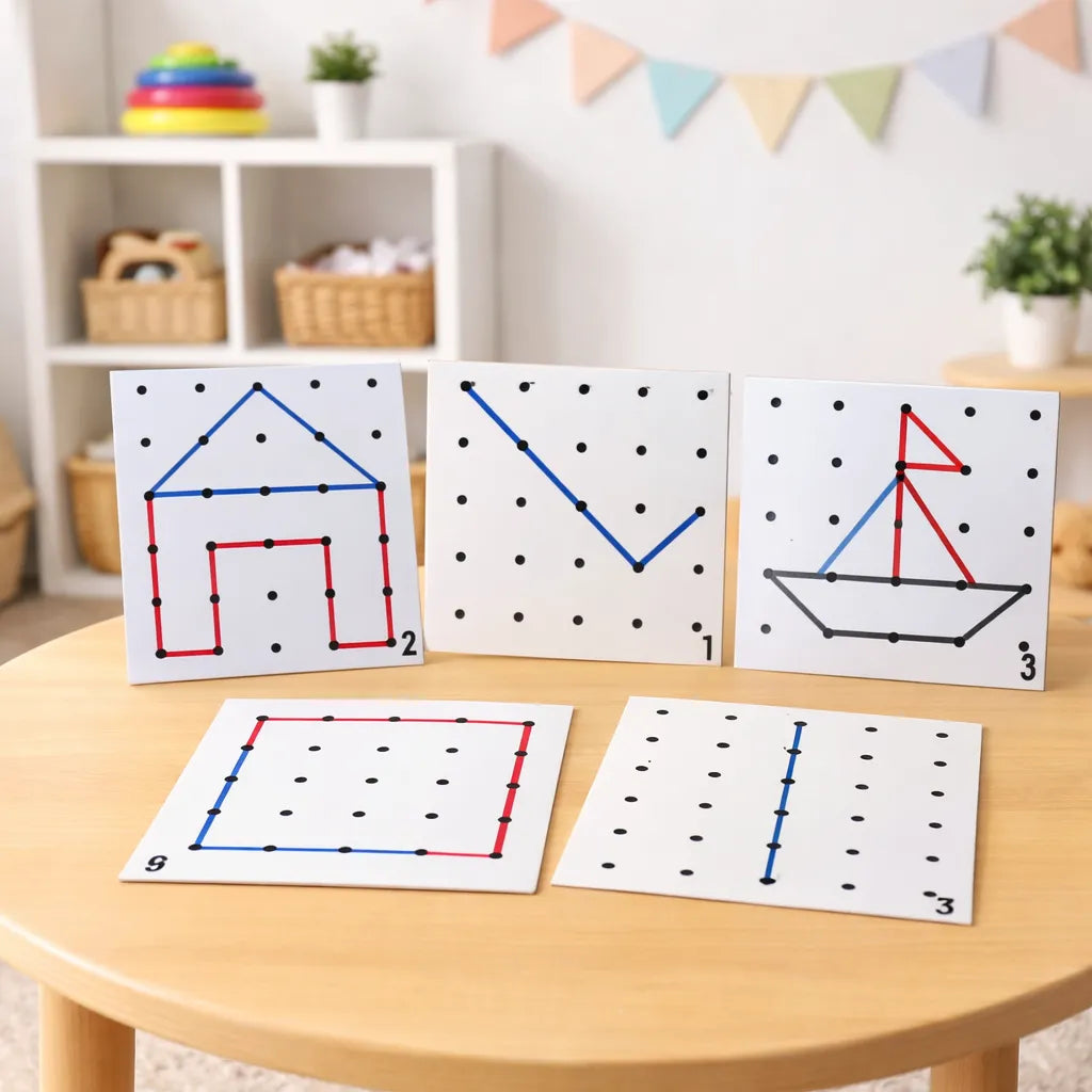 Wooden Montessori Interactive Lacing Activity