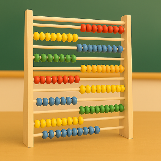 Wooden Multicolour Beads Abacus Counting Rack