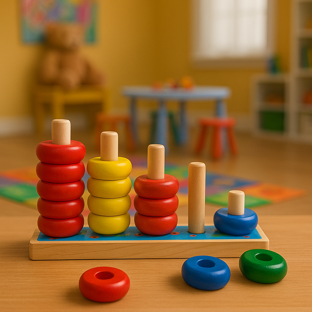 Wooden Multicolor Calculation Beads Abacus