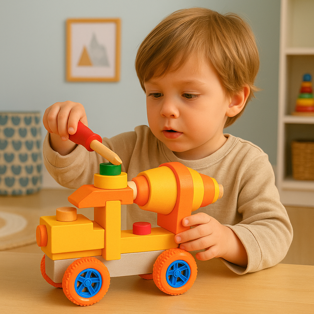 Wooden Little Engineer Reassemble Activity Truck