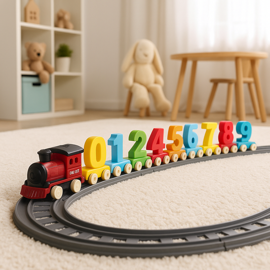 53 Pcs Digital Numbers Electric Train Track