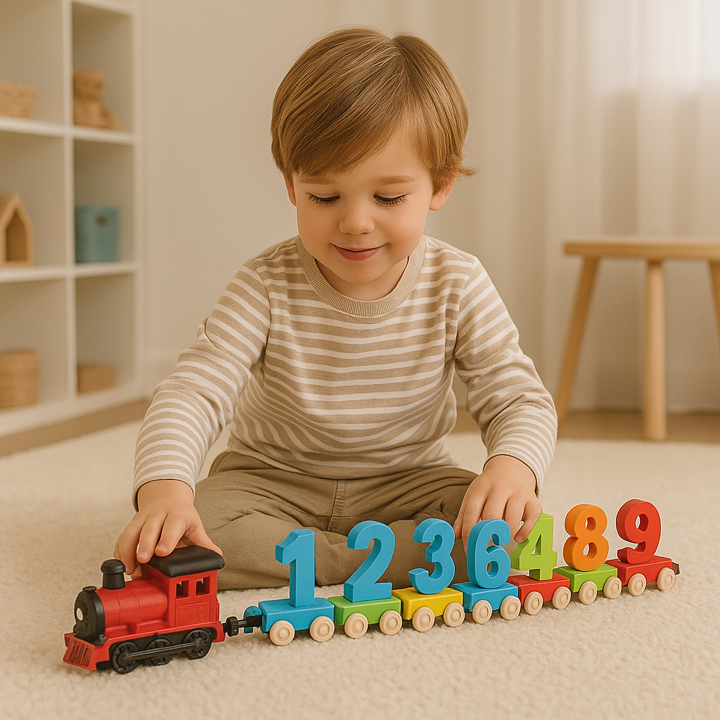 53 Pcs Digital Numbers Electric Train Track