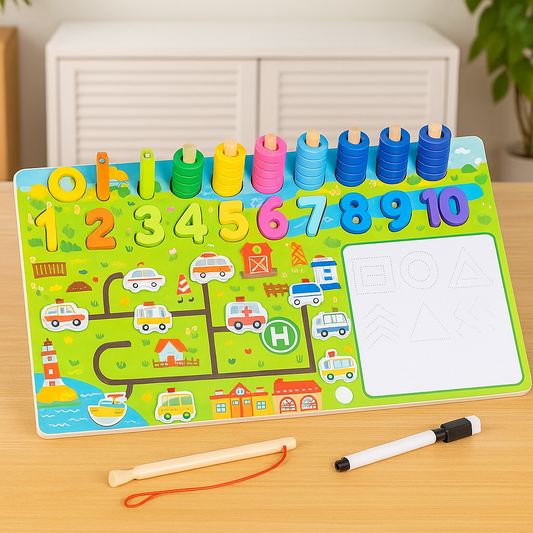 Wooden Multifunction logarithmic Activity Busy Board