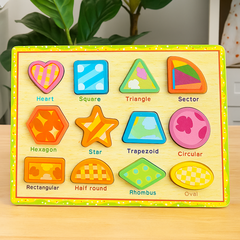 Wooden 3D Interactive Sorting Educational Boards