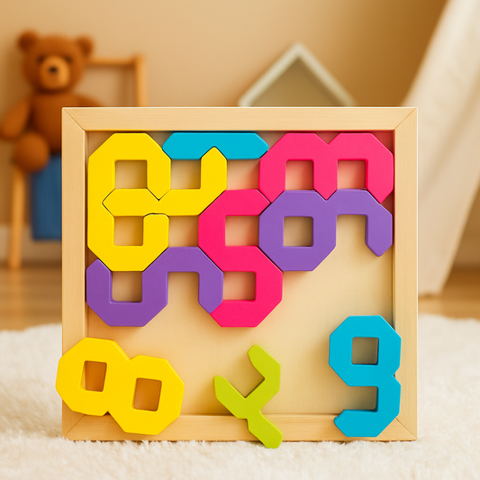 Wooden Numeral Mind Sharpening Puzzle For Kids