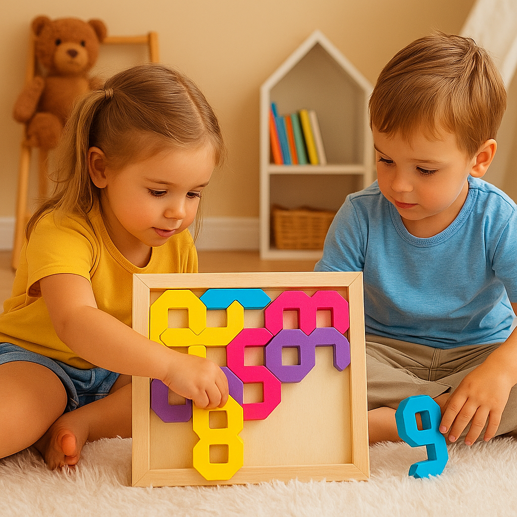 Wooden Numeral Mind Sharpening Puzzle For Kids