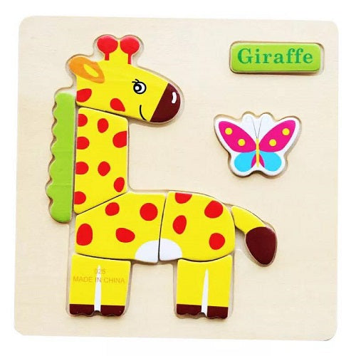 Wooden Montessori Jigsaw Puzzle Board