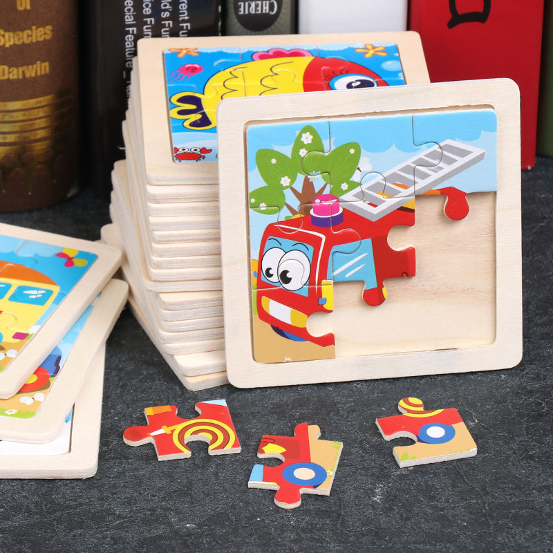 Wooden Montessori Characters Jigsaw Puzzle Boards