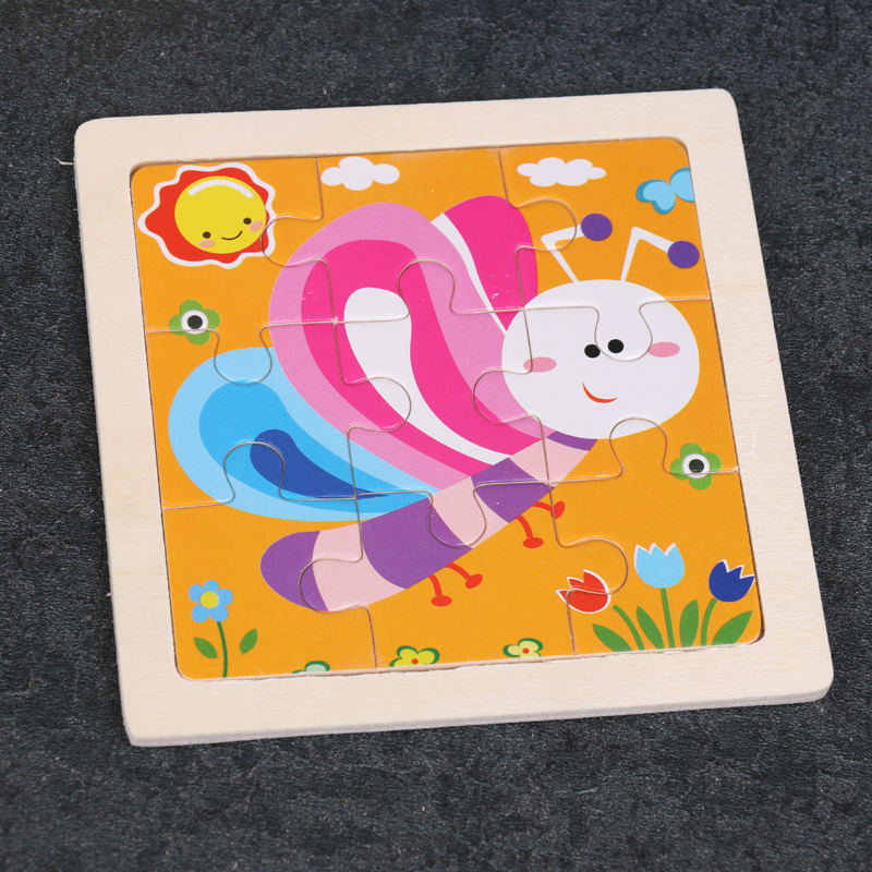Wooden Montessori Characters Jigsaw Puzzle Boards
