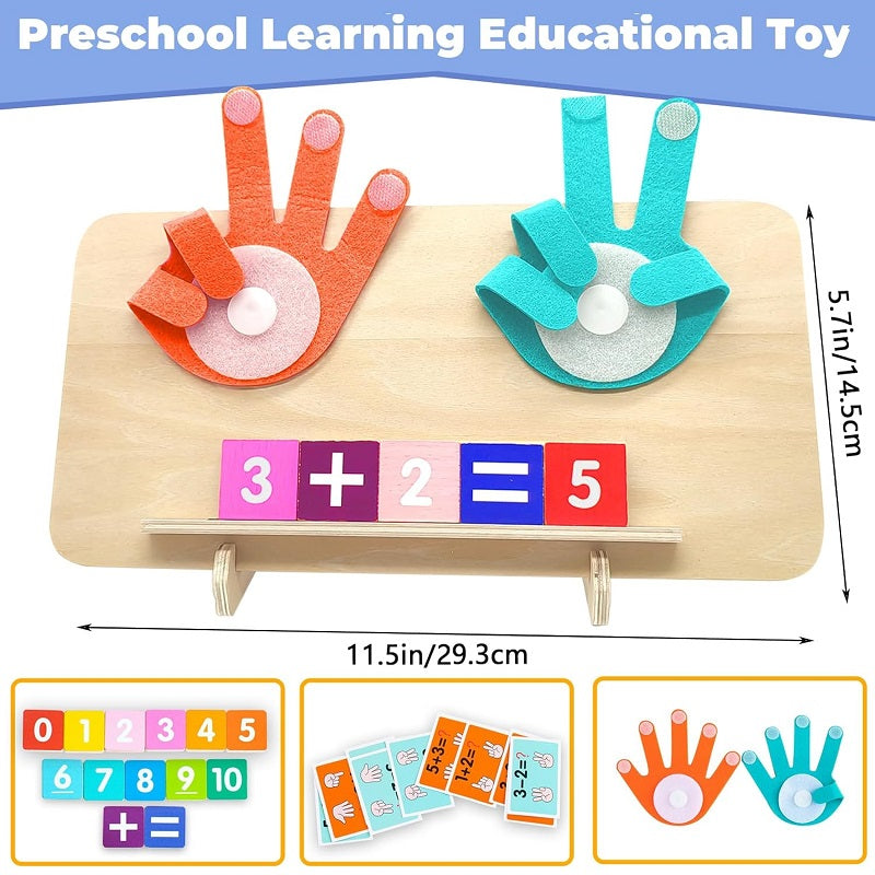 Wooden Montessori Fingers Numbers Counting & Maths Learning Toy