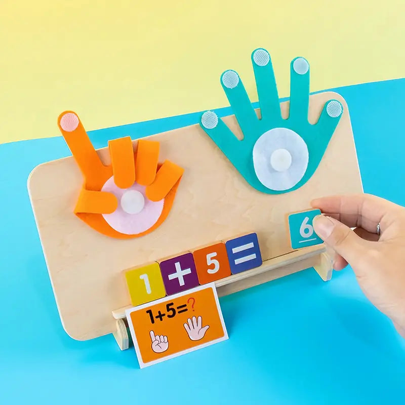 Wooden Montessori Fingers Numbers Counting & Maths Learning Toy
