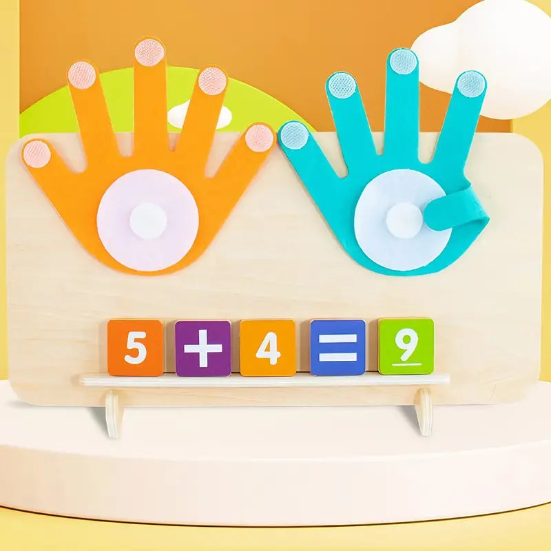 Wooden Montessori Fingers Numbers Counting & Maths Learning Toy