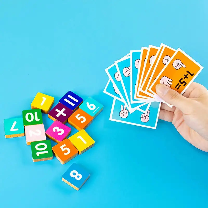 Wooden Montessori Fingers Numbers Counting & Maths Learning Toy