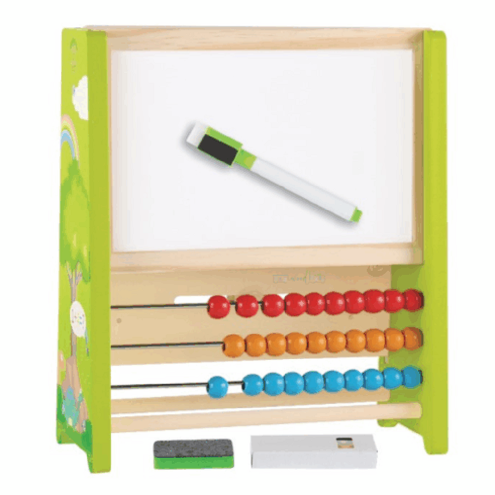 Wooden Multifunctional Calendar With Abacus & White Board