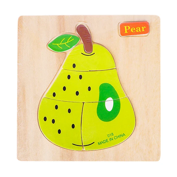 Wooden Montessori Jigsaw Puzzle Board