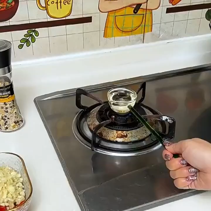 1Pcs High Borosilicate Heat-Resistant Long Handle Glass Spoon