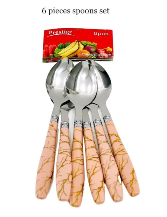 6 Pices Spoon Set Stainless Steeln