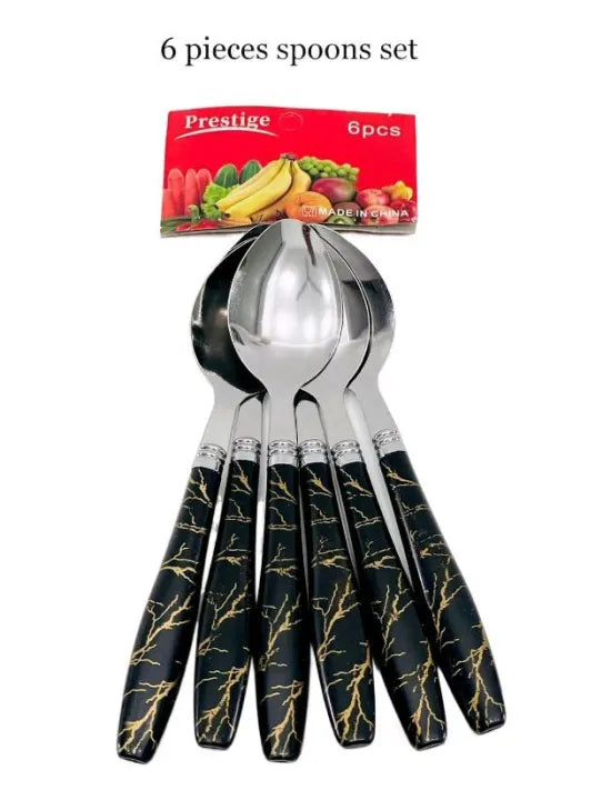 6 Pices Spoon Set Stainless Steeln