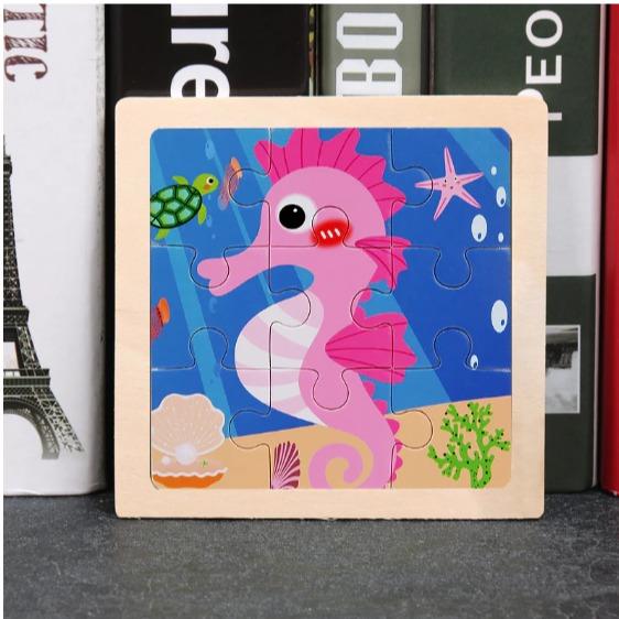 Wooden Montessori Characters Jigsaw Puzzle Boards