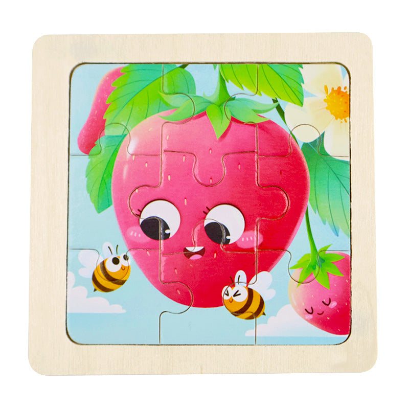 Wooden Montessori Characters Jigsaw Puzzle Boards