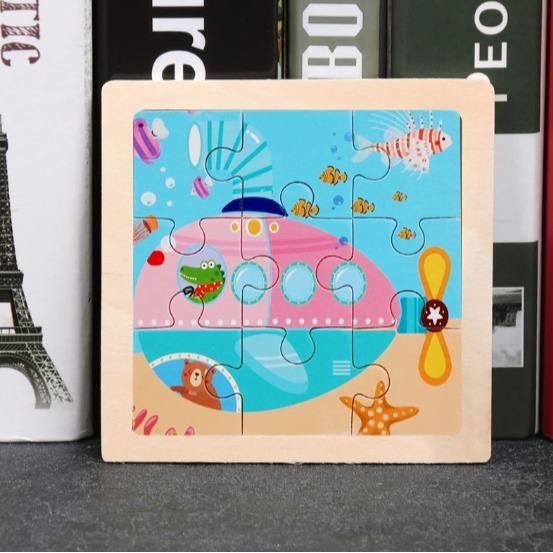 Wooden Montessori Characters Jigsaw Puzzle Boards