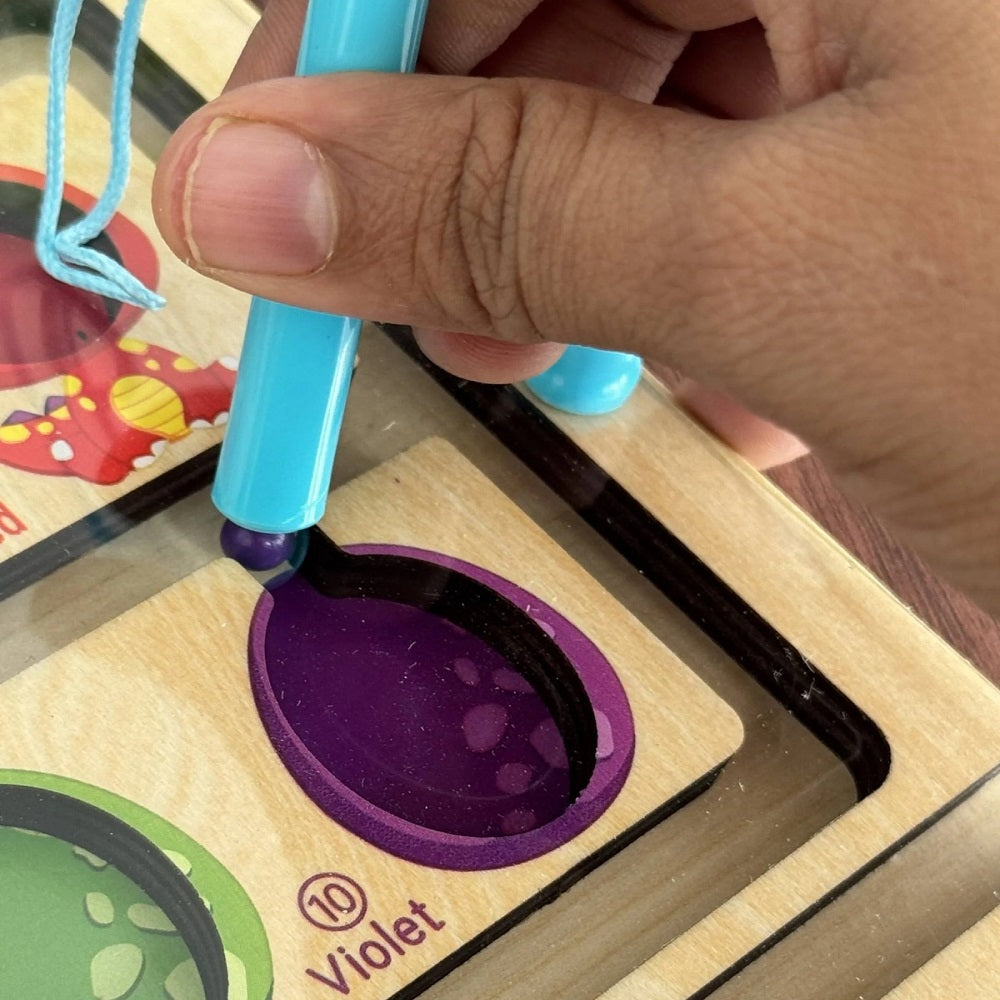 Wooden Magnetic Beads Sorting Activity Maze