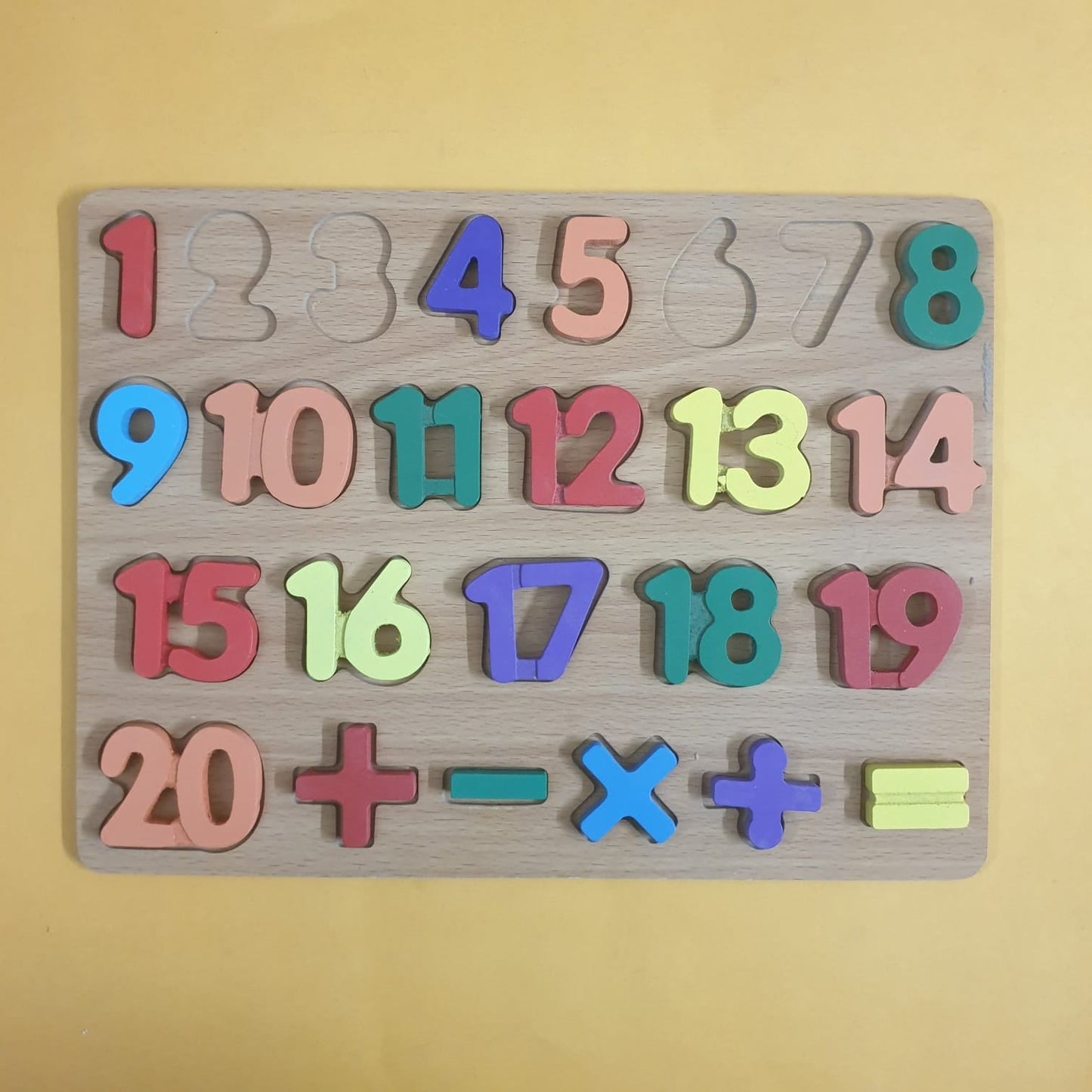 (D&R) 3D Numbers Sorting Board (Numbers Missing)