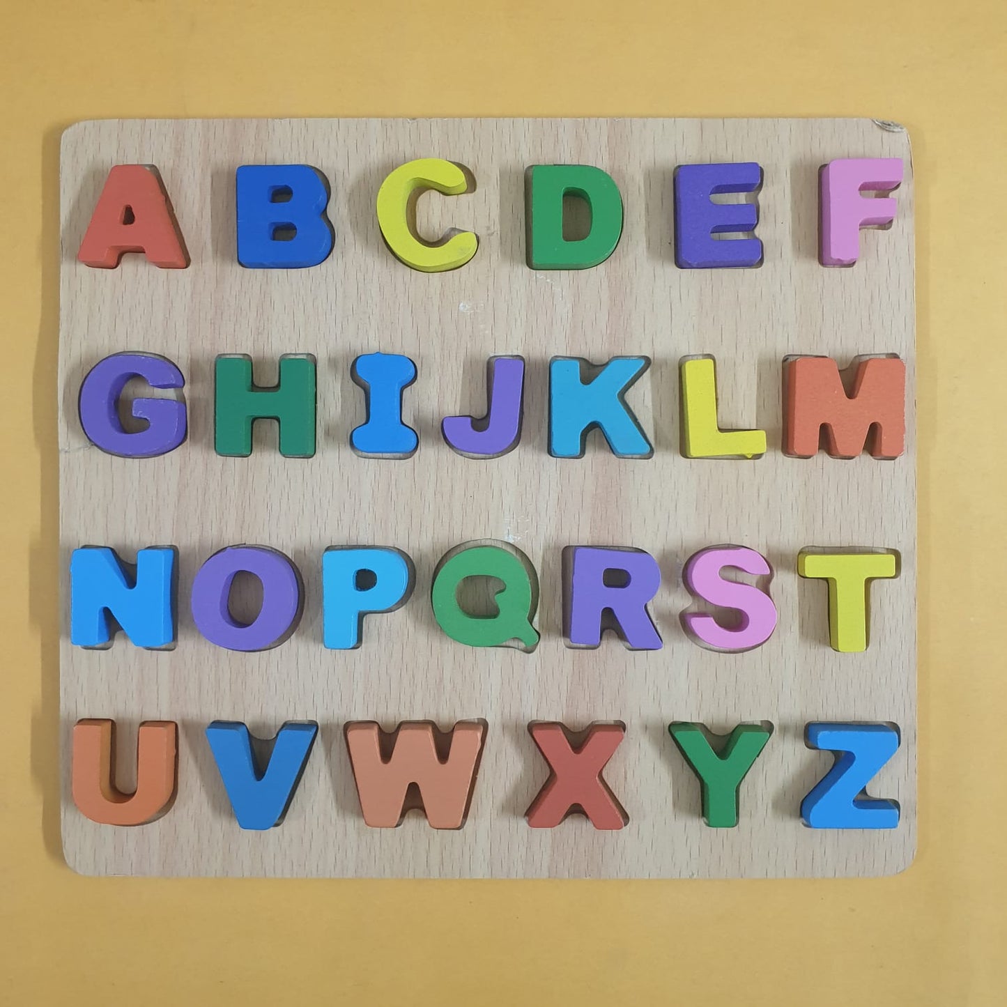 (D&R) 3D Capital Alphabets Sorting Board (Board Slightly Damage)