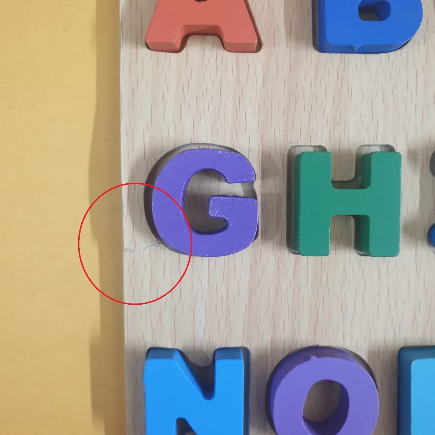 (D&R) 3D Capital Alphabets Sorting Board (Board Slightly Damage)