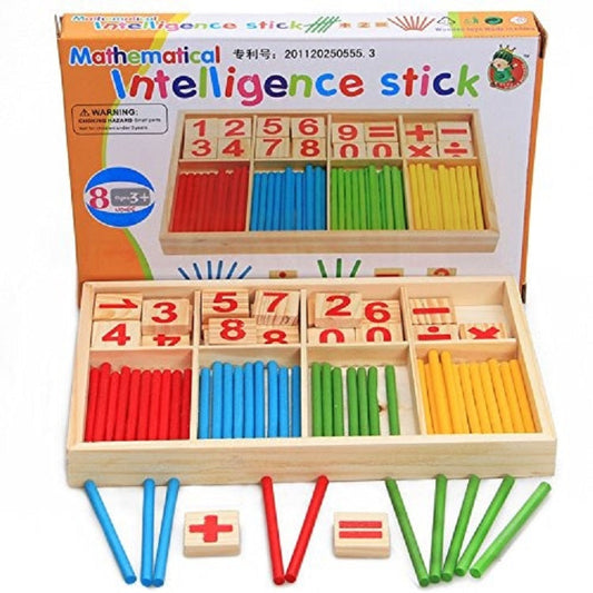 Wooden Mathematical Intleligence Stick Sorting Board