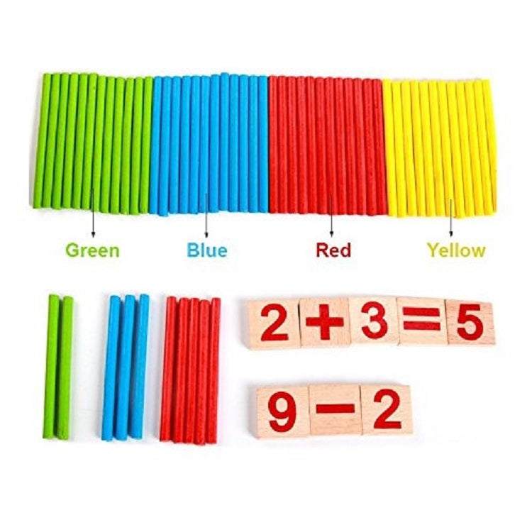 Wooden Mathematical Intleligence Stick Sorting Board