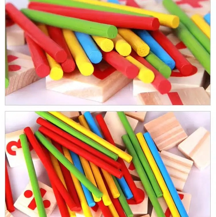 Wooden Mathematical Intleligence Stick Sorting Board