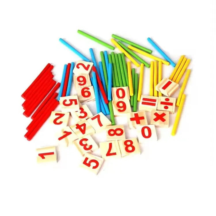 Wooden Mathematical Intleligence Stick Sorting Board