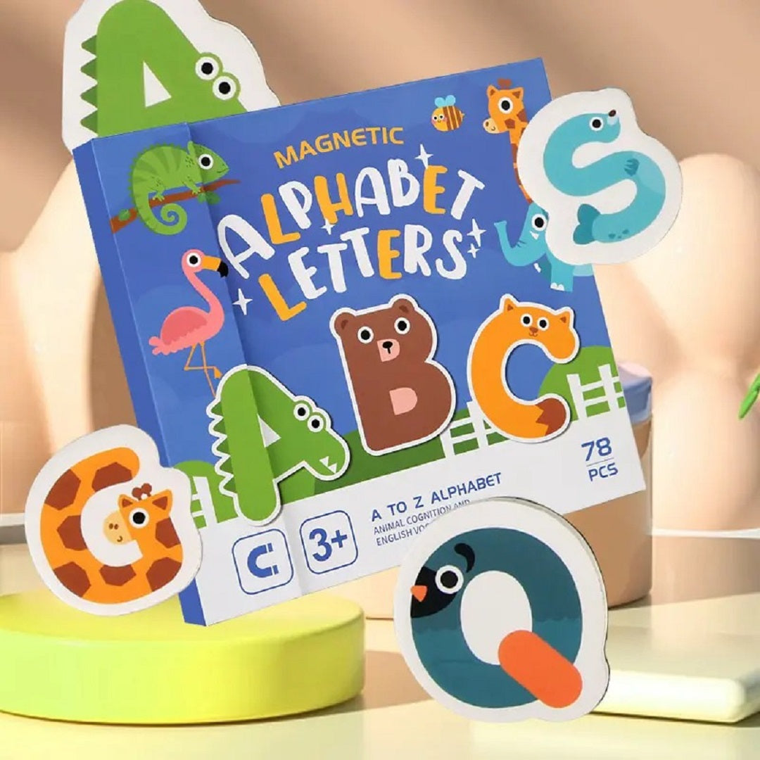 Animal Themed Magnetic Capital Alphabets Sorting Book